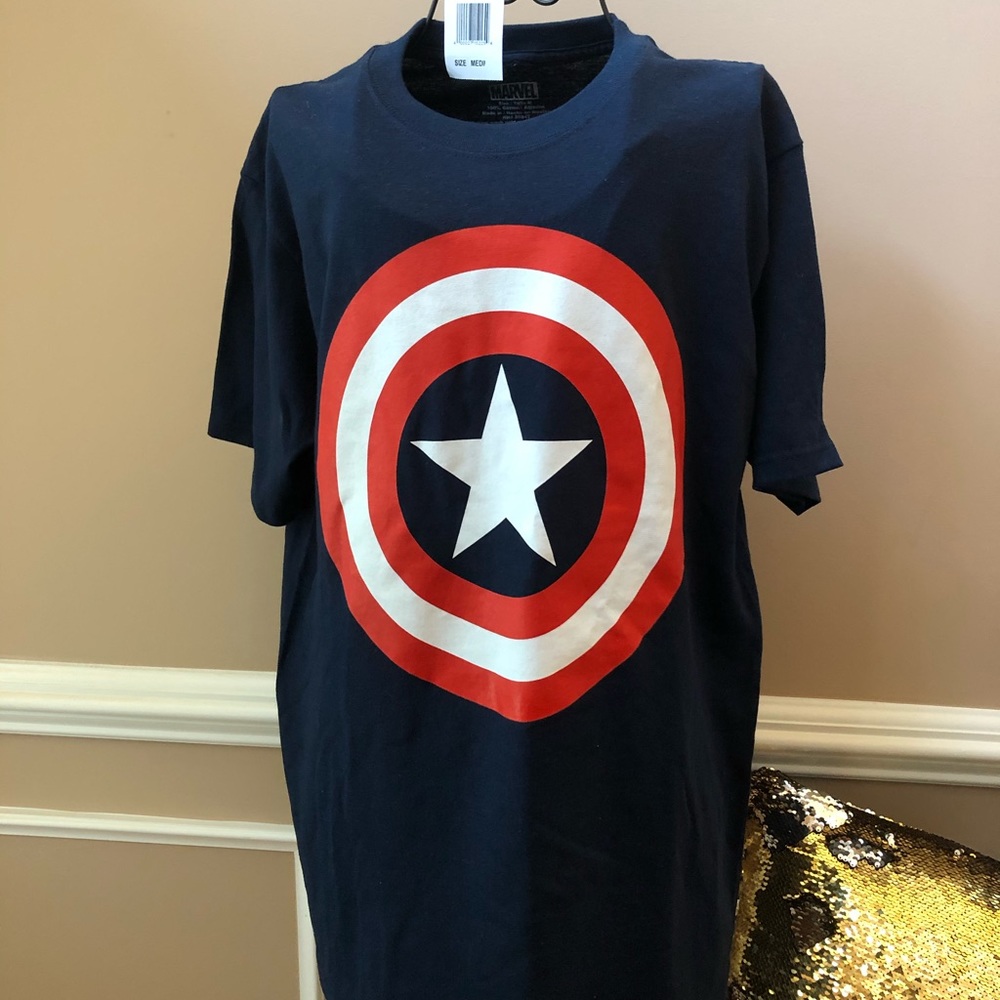 Graphic Tee - Captain America, men size Med
